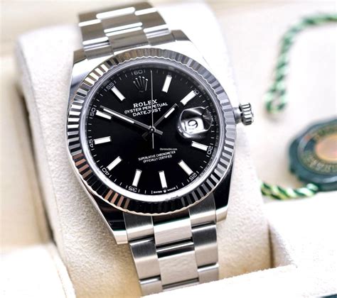 rolex datejust 41 black dial|rolex datejust 41 reference.